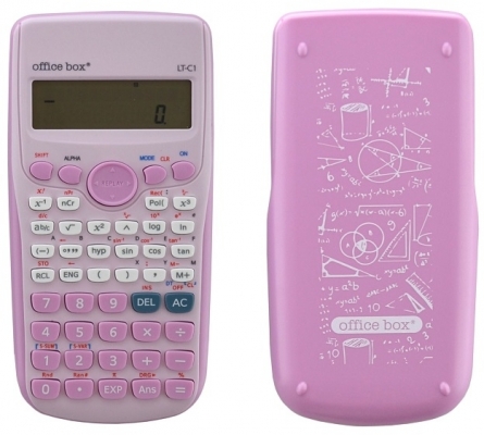 Calculator stiintific Office box, LT-C, multifunctional, roz, 12 cifre